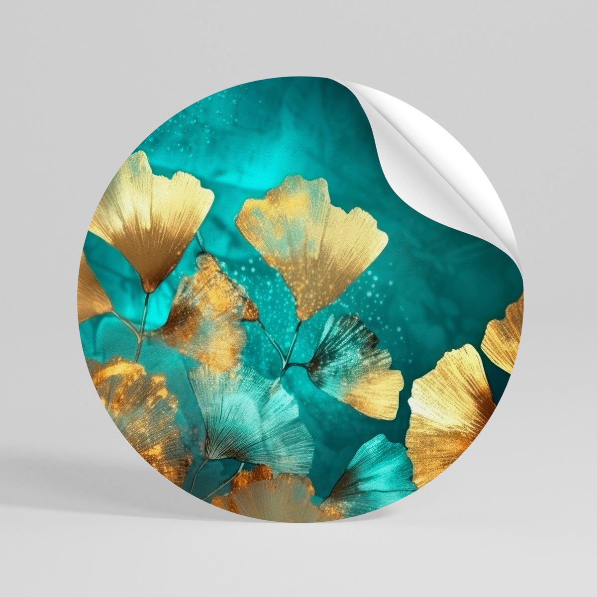 LUMINOUS FOLIAGE Vinilo adhesivo redondo