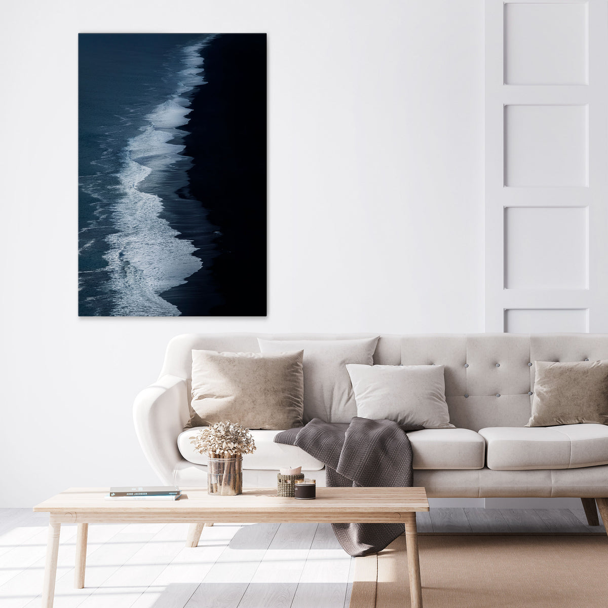 OCEAN'S WHISPER Cuadro en lienzo vertical