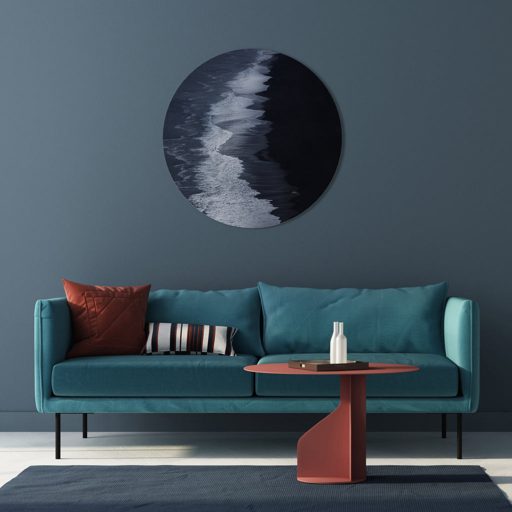 OCEAN'S WHISPER Round Wall Art