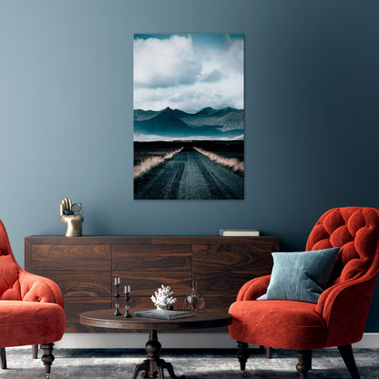 FOGBOUND HEIGHTS Vertical Canvas Print