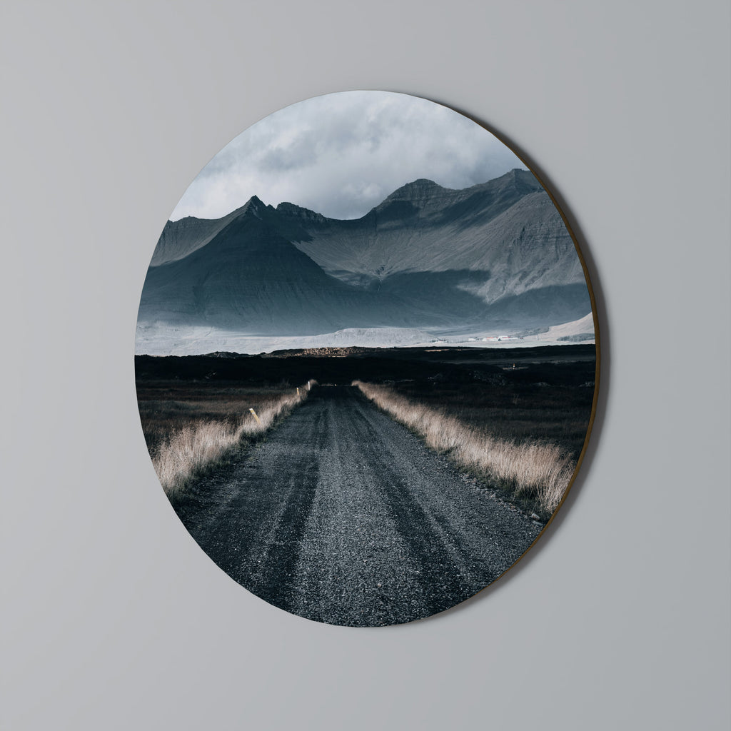 FOGBOUND HEIGHTS Round Wall Art