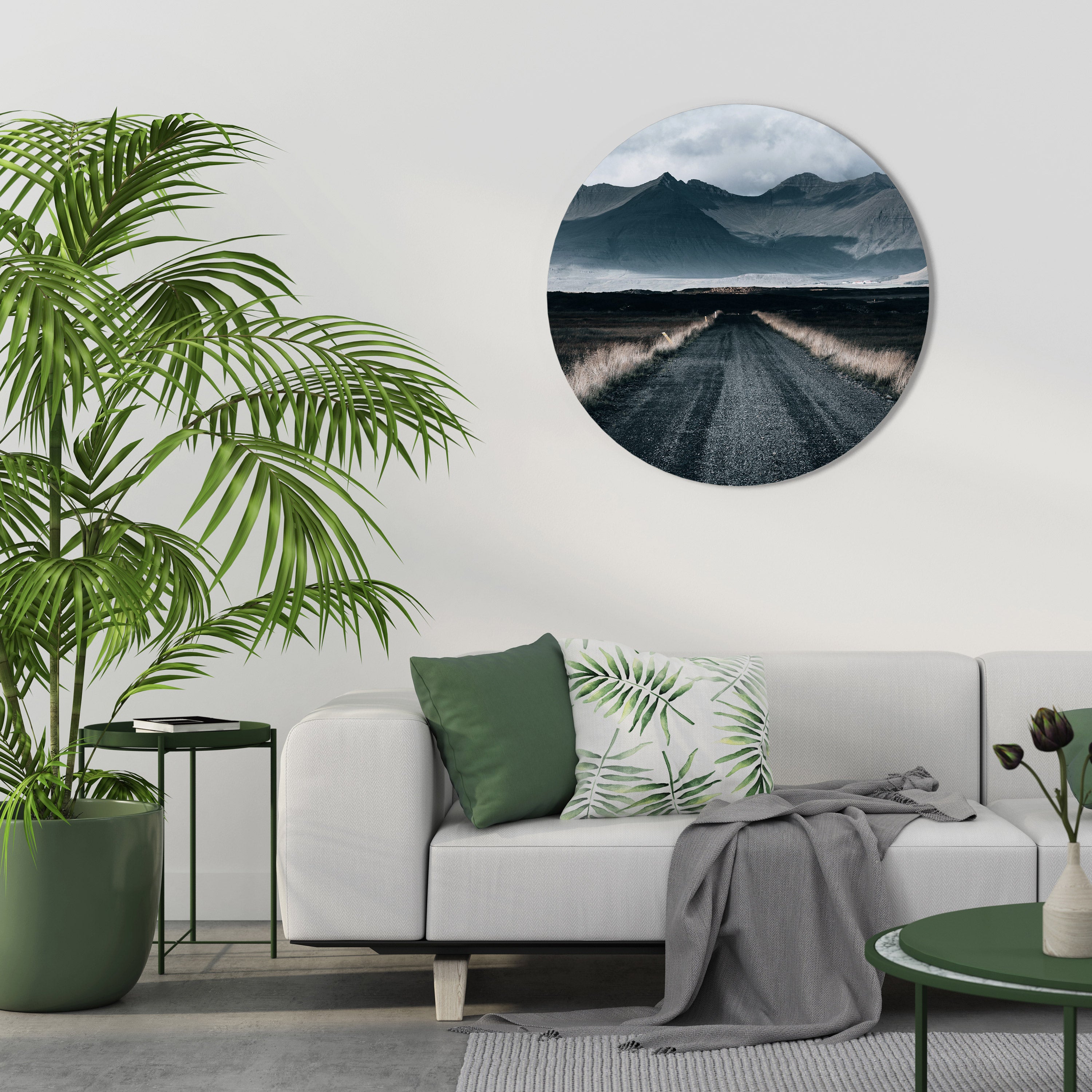 FOGBOUND HEIGHTS Round Wall Art