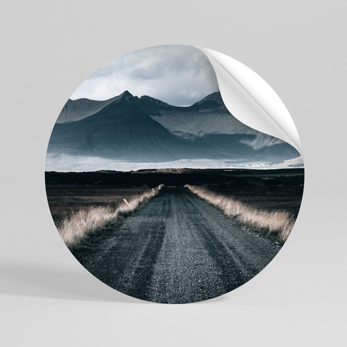 FOGBOUND HEIGHTS Vinilo adhesivo redondo