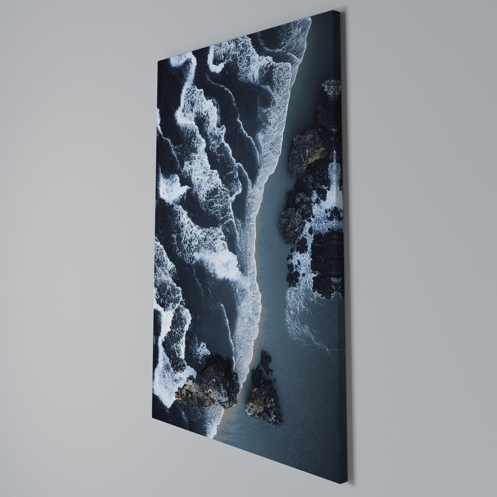 COSMIC COASTLINE Cuadro en lienzo vertical