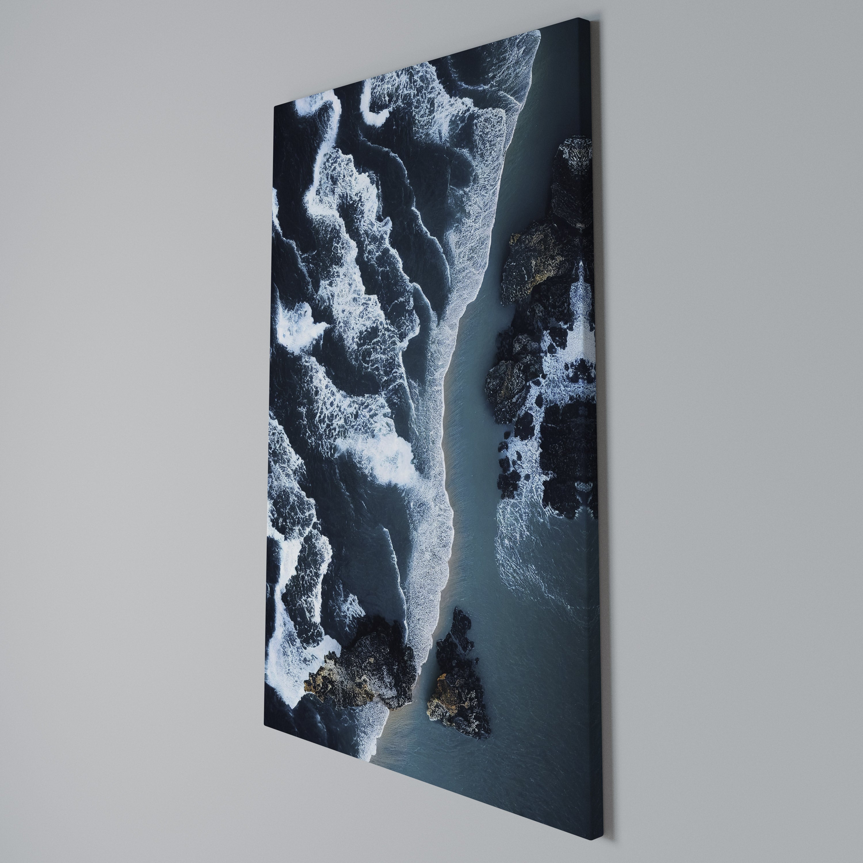 COSMIC COASTLINE Cuadro en lienzo vertical