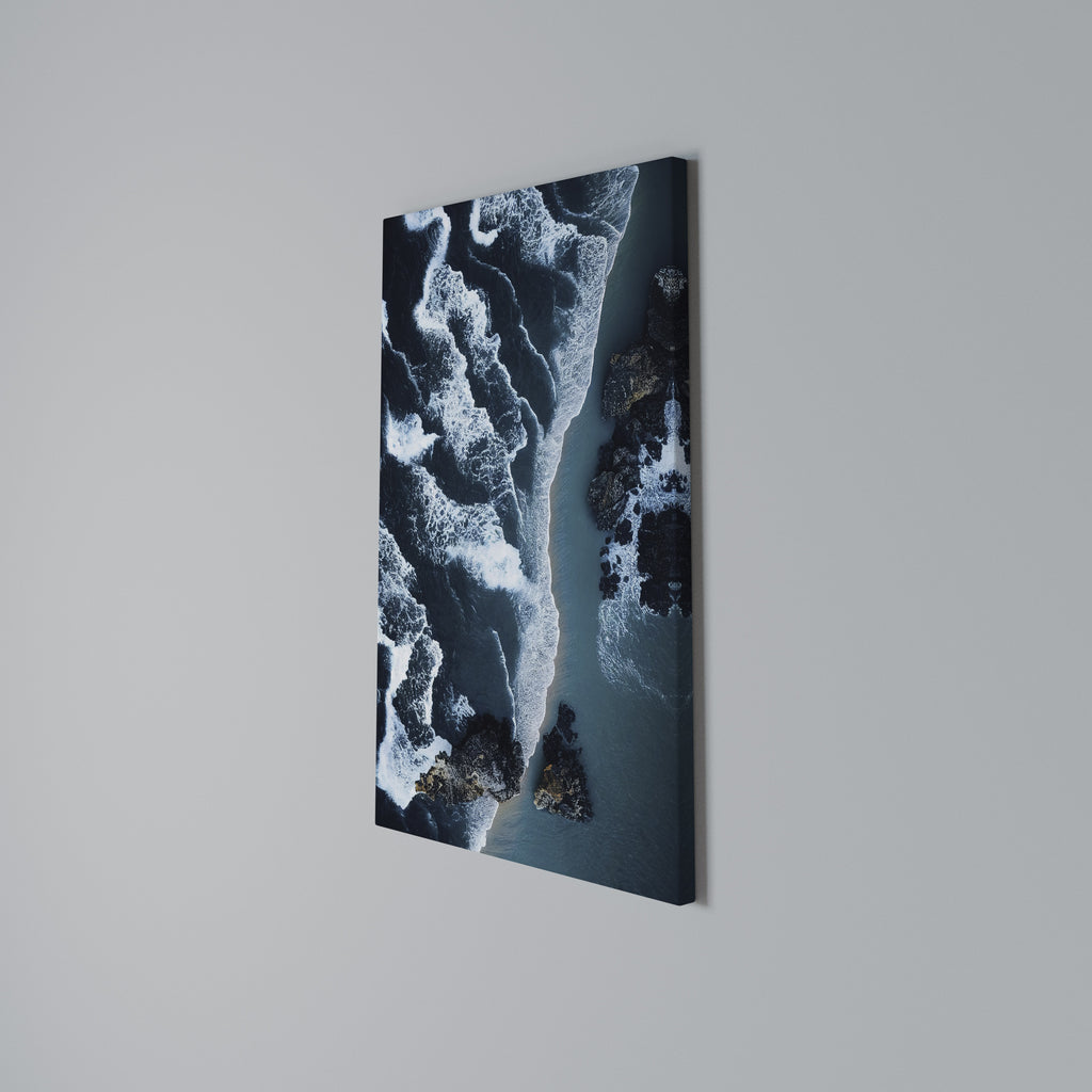 COSMIC COASTLINE Cuadro en lienzo vertical