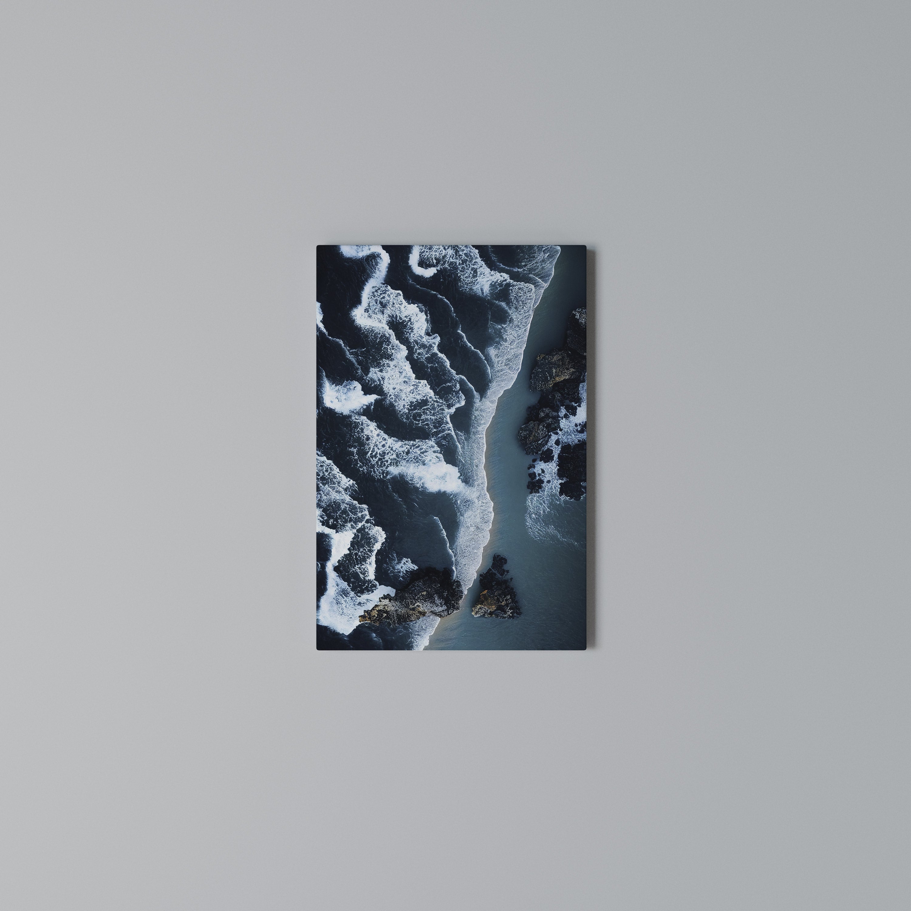COSMIC COASTLINE Cuadro en lienzo vertical