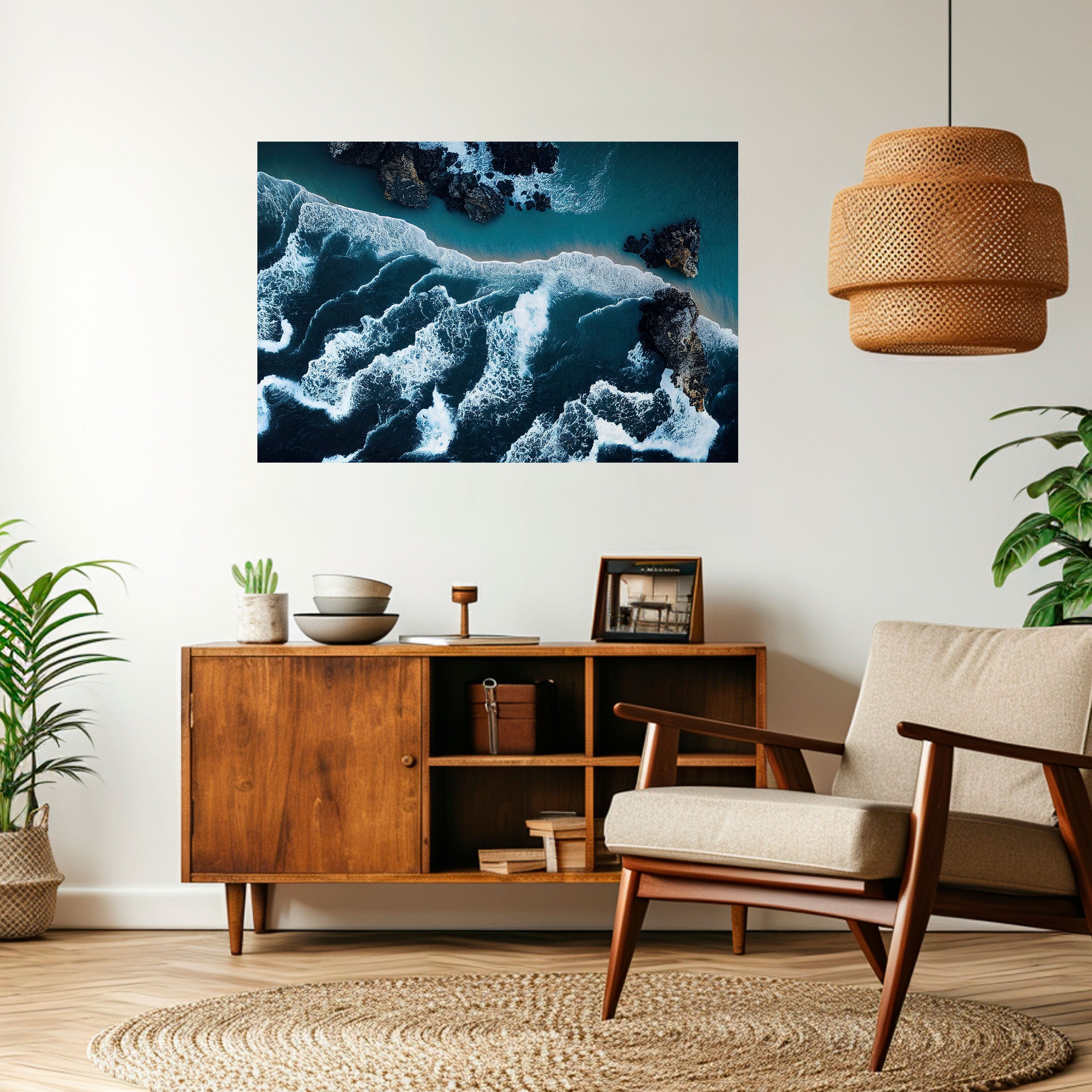 Póster horizontal autoadhesivo COSTA CÓSMICA