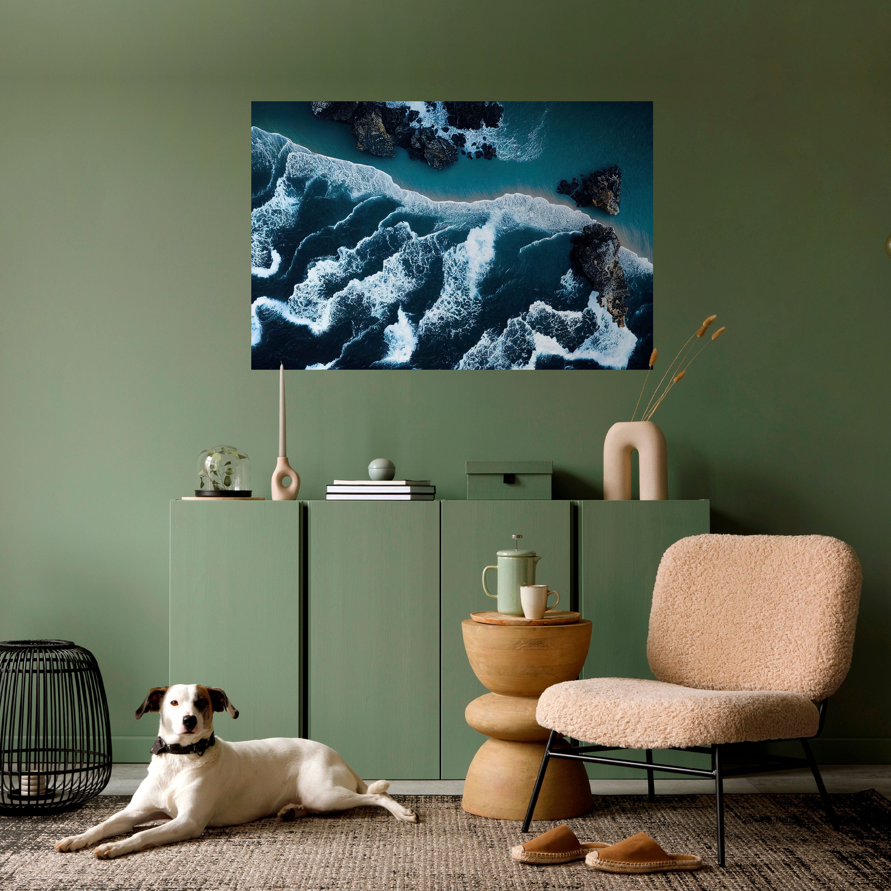 Póster horizontal autoadhesivo COSTA CÓSMICA