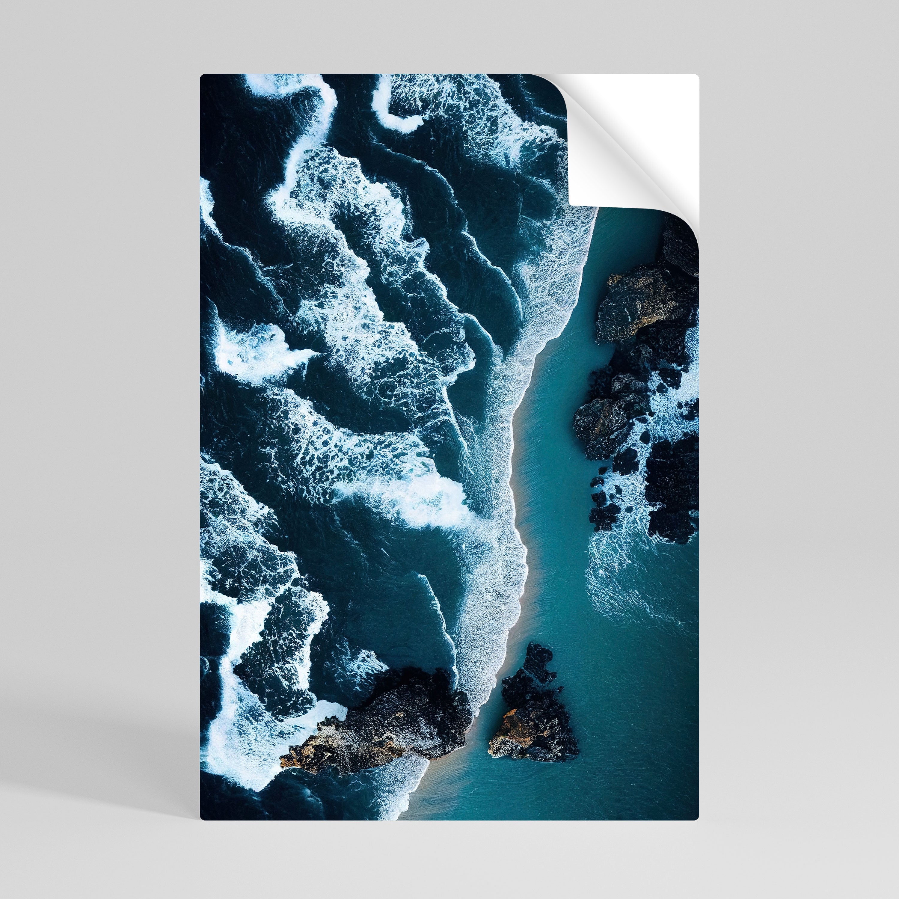 COSMIC COASTLINE Peel and Stick Vertical Poster