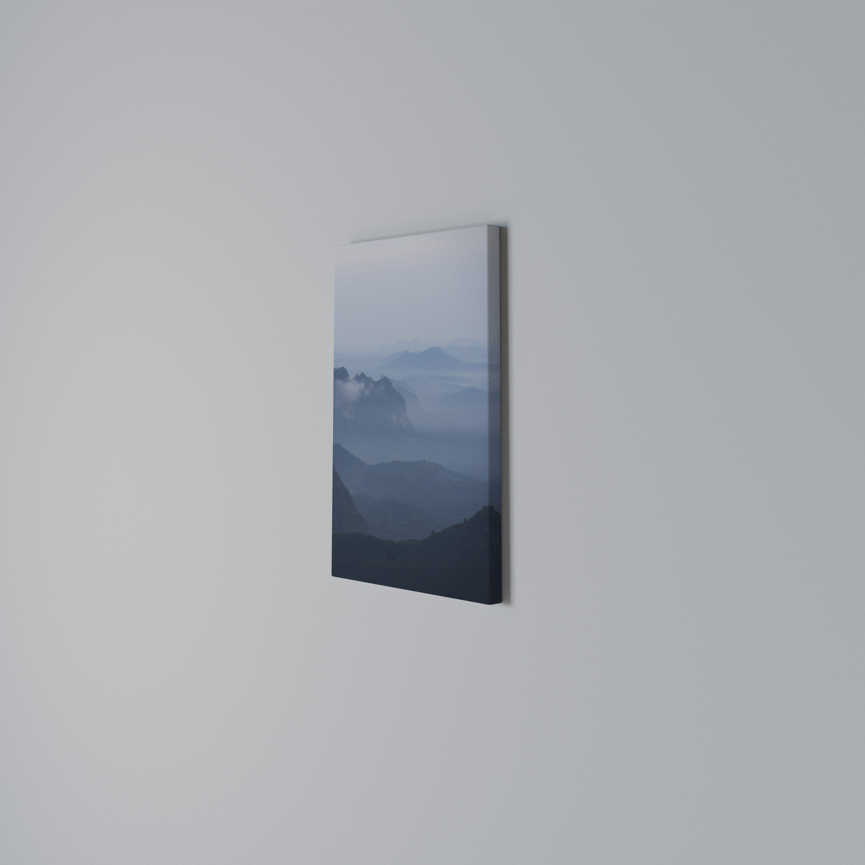 MISTY MOUNTAIN WHISPER Vertical Canvas Print