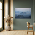 MISTY MOUNTAIN WHISPER Peel and Stick Horizontal Poster