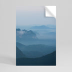 MISTY MOUNTAIN WHISPER Peel and Stick Vertical Poster