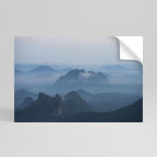 MISTY MOUNTAIN WHISPER Peel and Stick Horizontal Poster