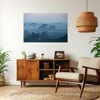 MISTY MOUNTAIN WHISPER Peel and Stick Horizontal Poster