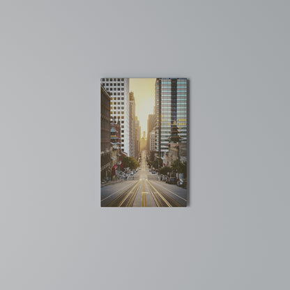SUNSET CITYSCAPE SYMPHONY Cuadro en lienzo vertical