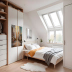 SUNSET CITYSCAPE SYMPHONY Póster Vertical Adhesivo