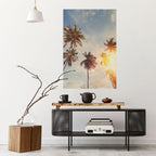 WHISPERING PALM LEAVES Póster Vertical Adhesivo