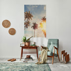 WHISPERING PALM LEAVES Póster Vertical Adhesivo