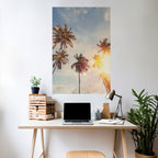 WHISPERING PALM LEAVES Póster Vertical Adhesivo