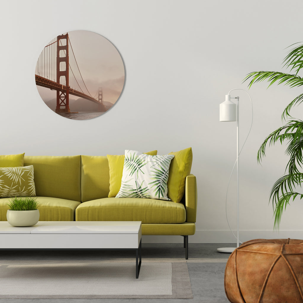 BRIDGE OF DREAMS Round Wall Art