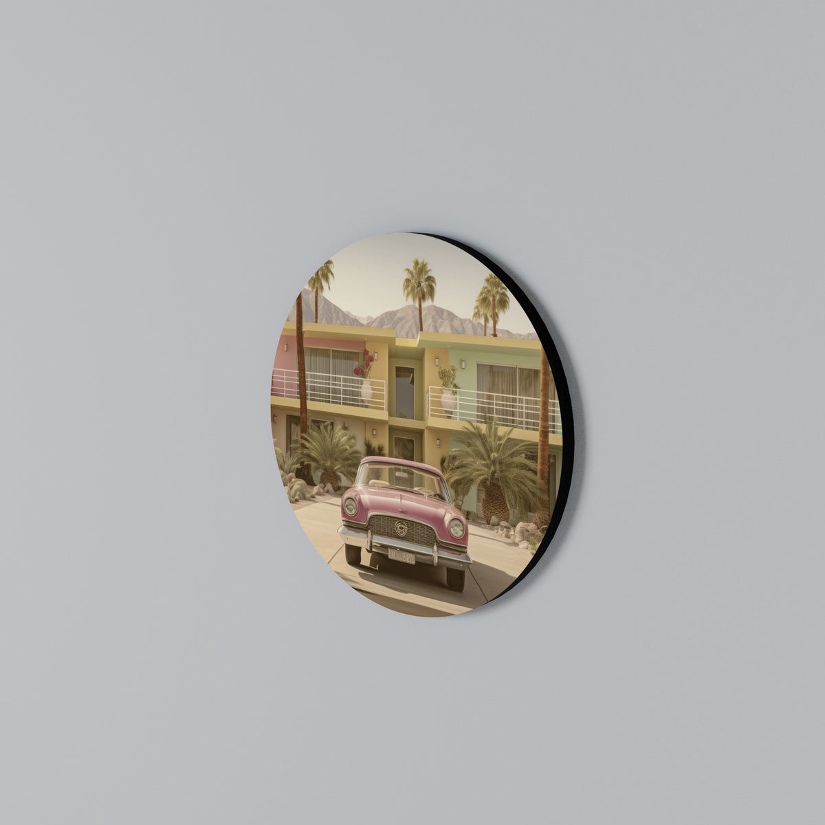 CALIFORNIAN STYLE Arte de pared redondo