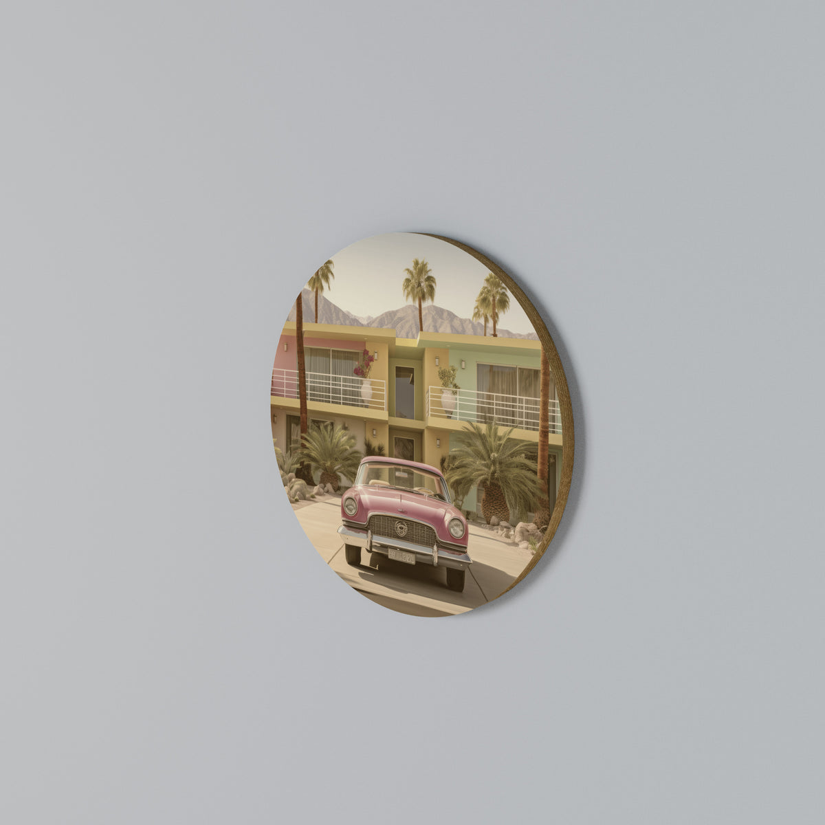 CALIFORNIAN STYLE Arte de pared redondo