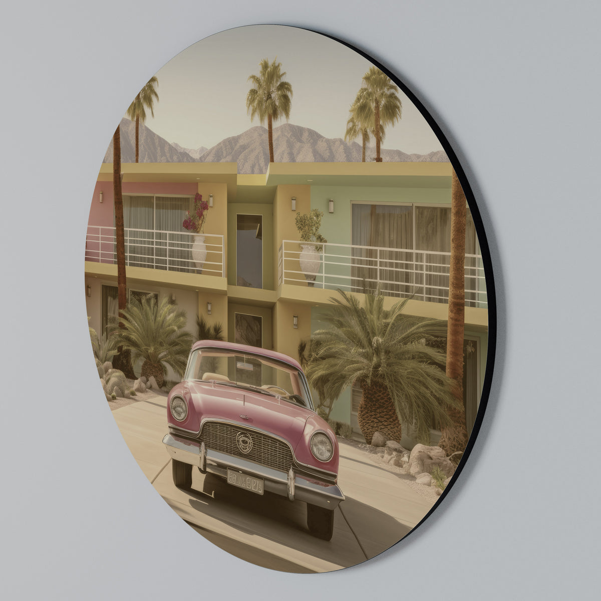 CALIFORNIAN STYLE Arte de pared redondo