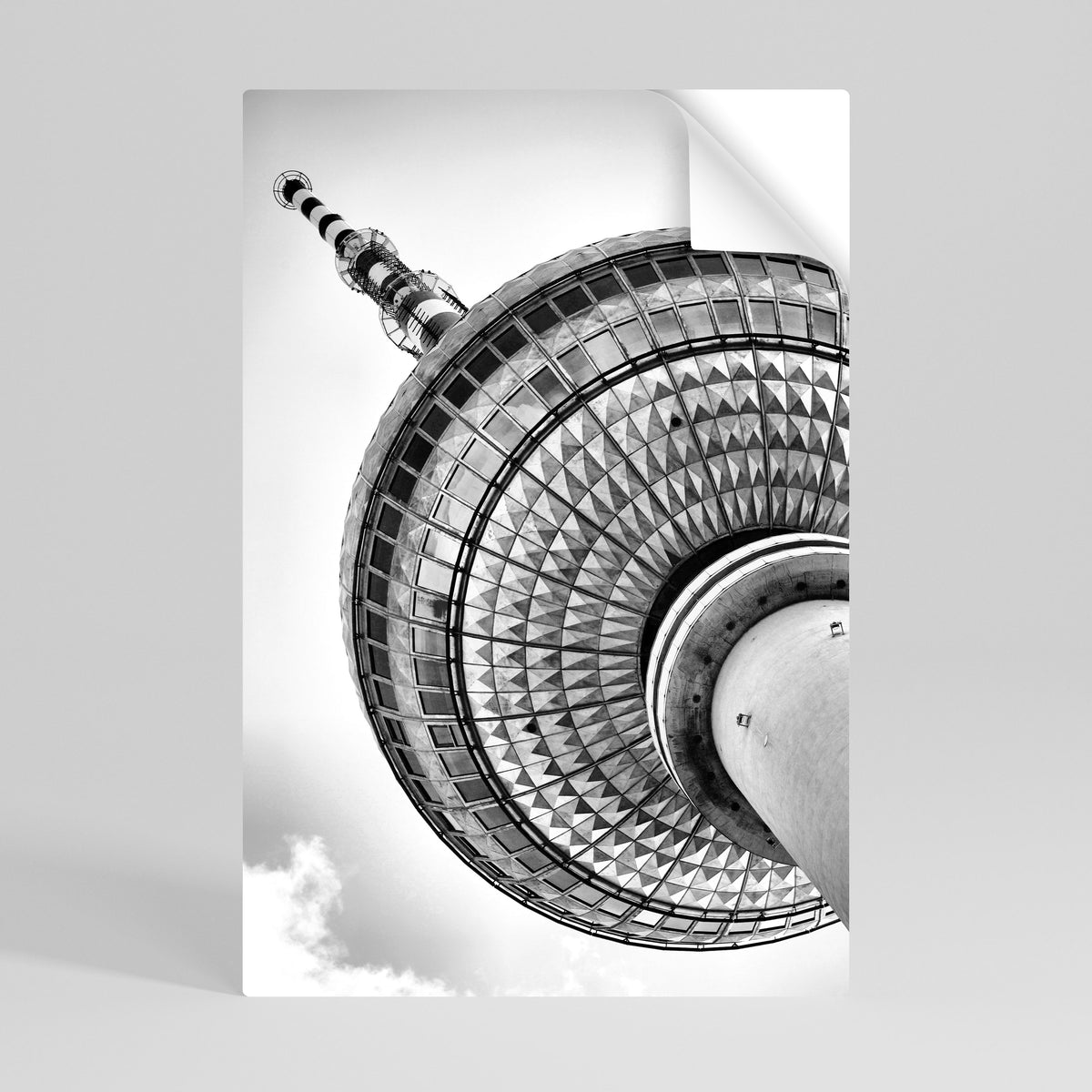 BERLINER FERNSEHTURM Peel and Stick Vertical Poster