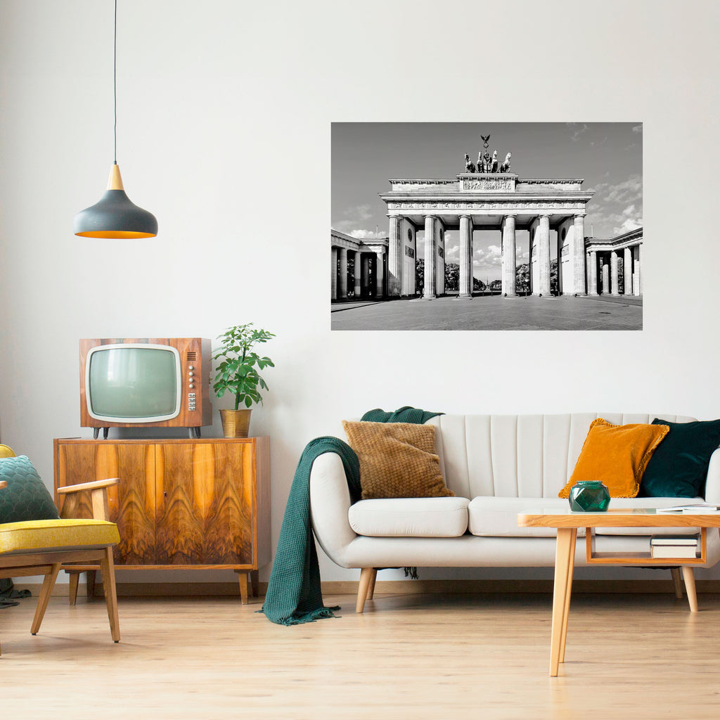 ECOS DE LA HISTORIA Póster horizontal autoadhesivo