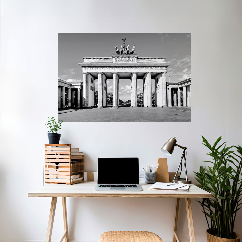 ECOS DE LA HISTORIA Póster horizontal autoadhesivo