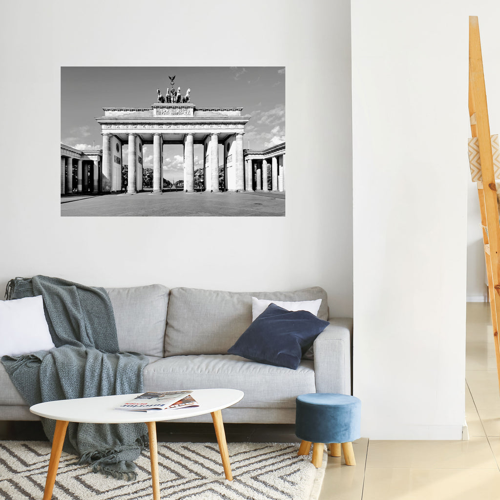 ECOS DE LA HISTORIA Póster horizontal autoadhesivo