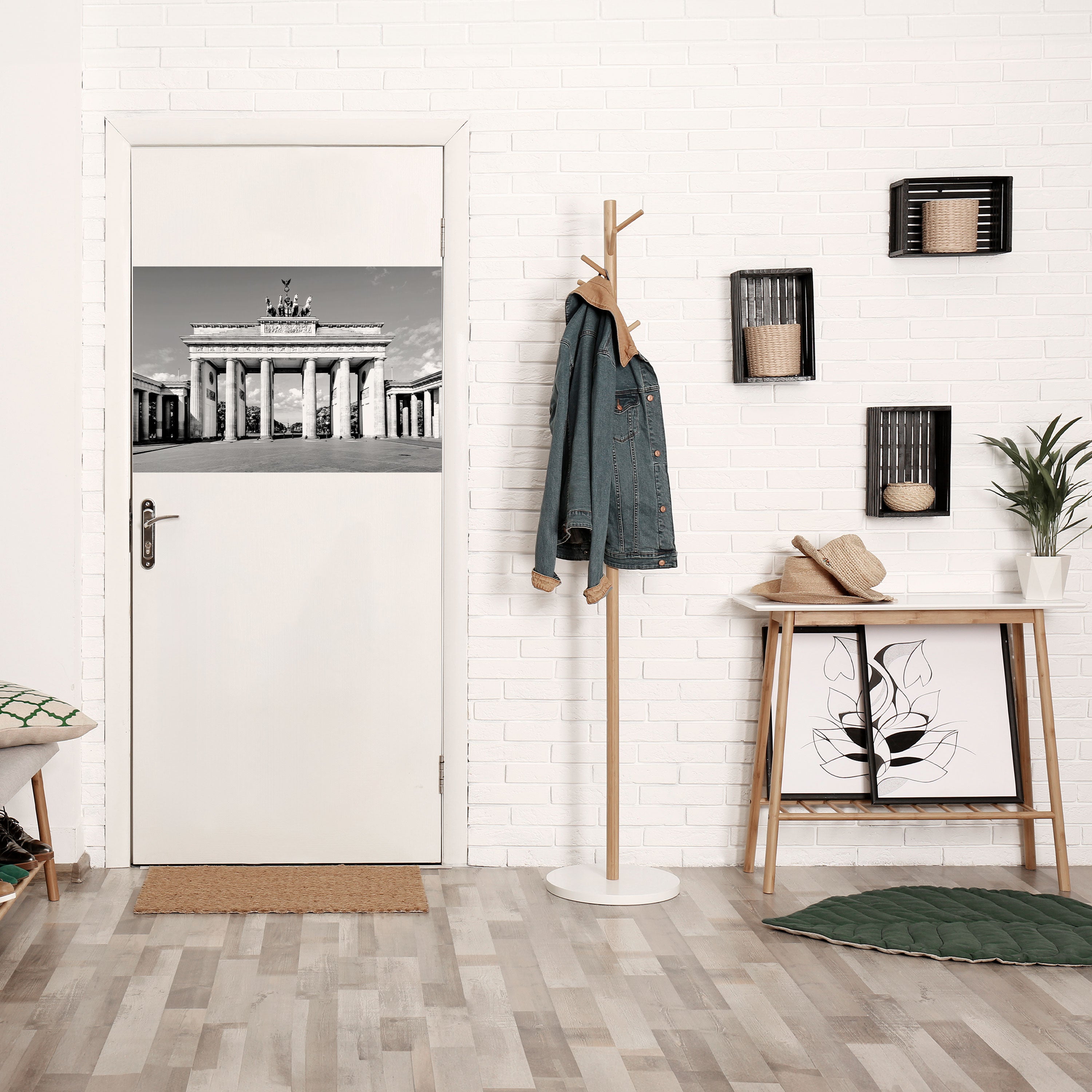 ECOS DE LA HISTORIA Póster horizontal autoadhesivo