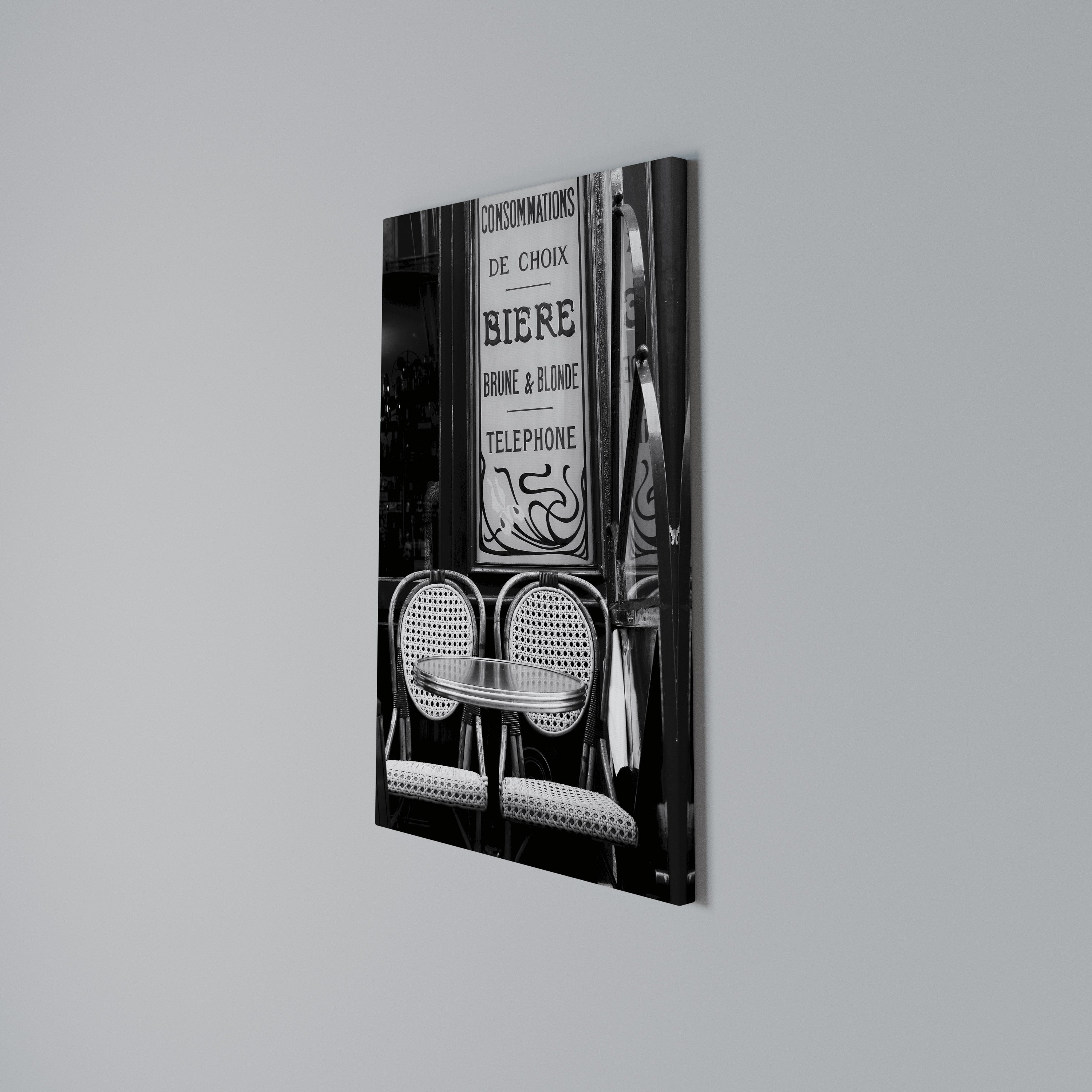 BISTRO VIBRATIONS Cuadro en lienzo vertical