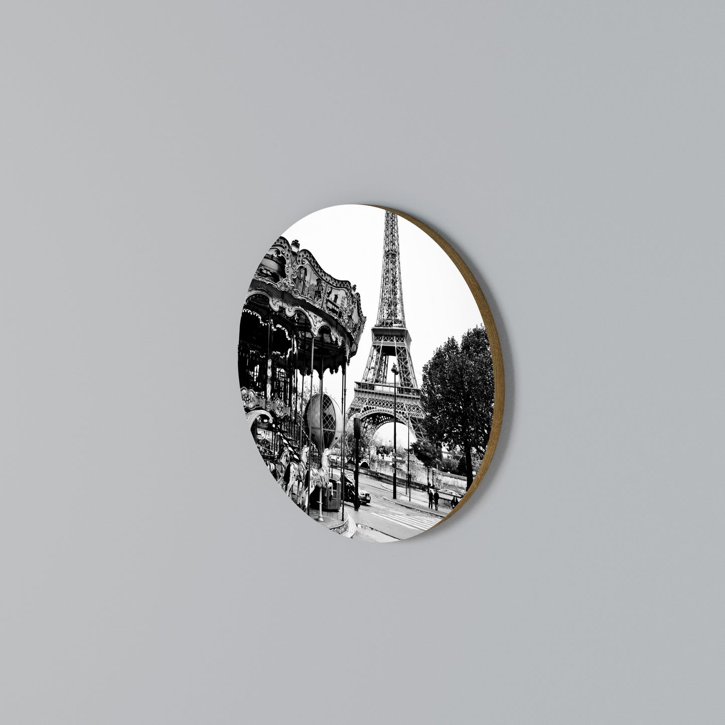 CHARMS OF THE CITY Arte de pared redondo