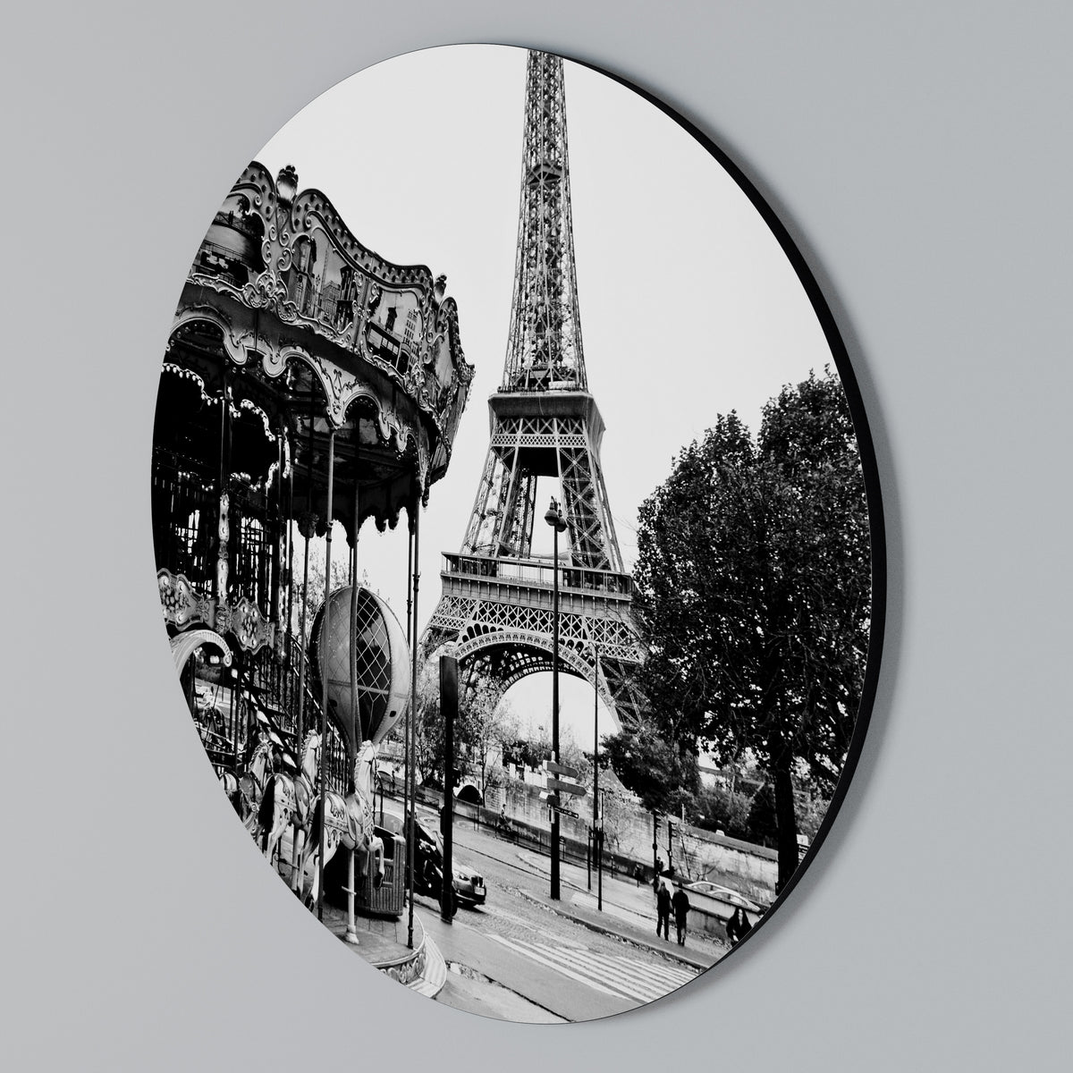 CHARMS OF THE CITY Arte de pared redondo