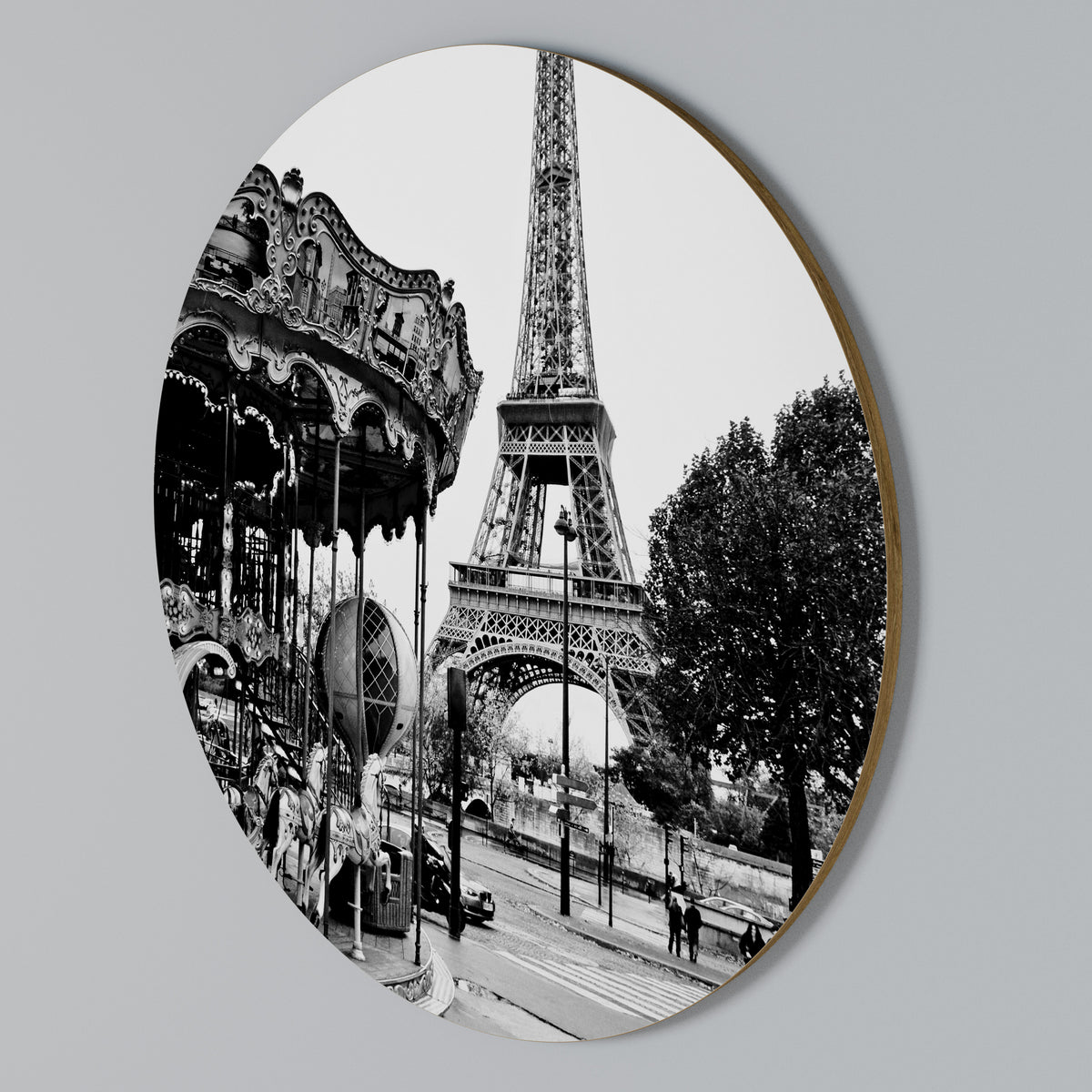 CHARMS OF THE CITY Arte de pared redondo