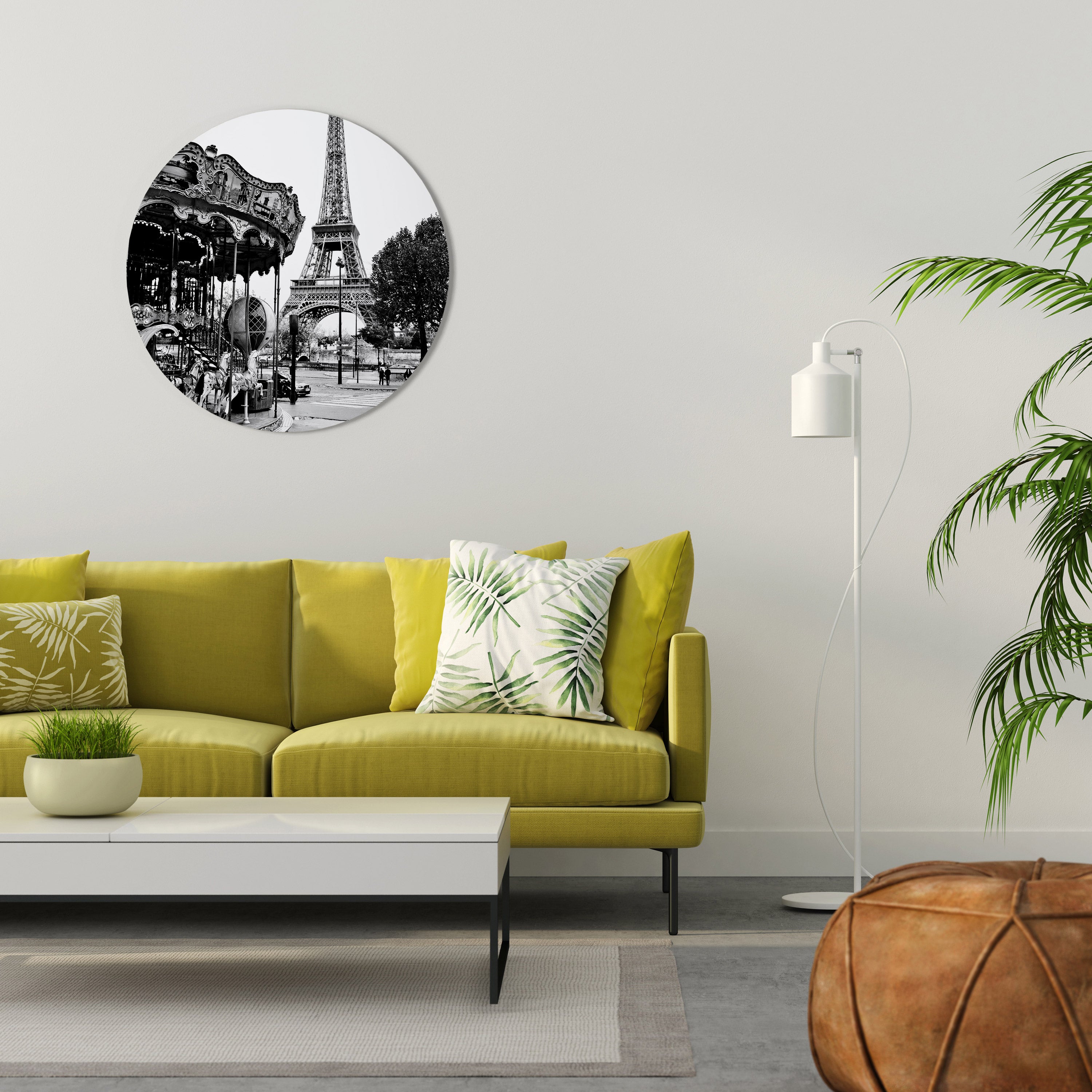 CHARMS OF THE CITY Round Wall Art