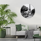 CHARMS OF THE CITY Round Wall Art