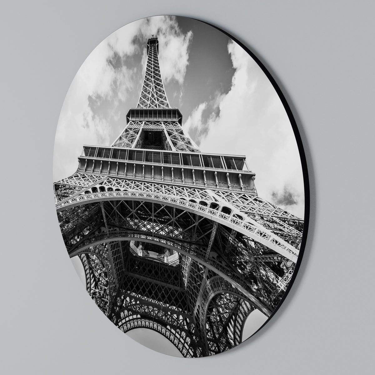 TIMELESS EIFFEL PERSPECTIVE Arte de pared redondo