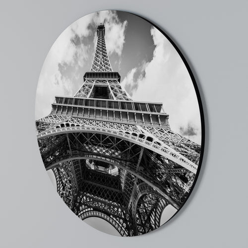 TIMELESS EIFFEL PERSPECTIVE Round Wall Art