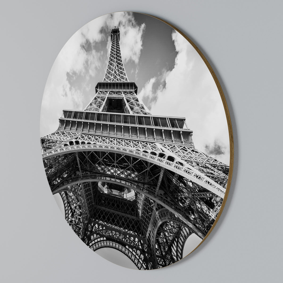 TIMELESS EIFFEL PERSPECTIVE Arte de pared redondo