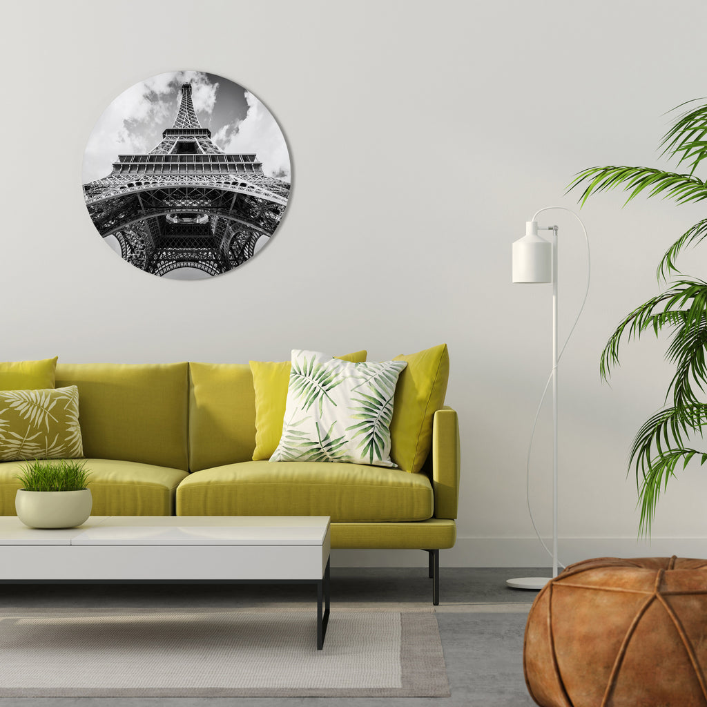 TIMELESS EIFFEL PERSPECTIVE Round Wall Art