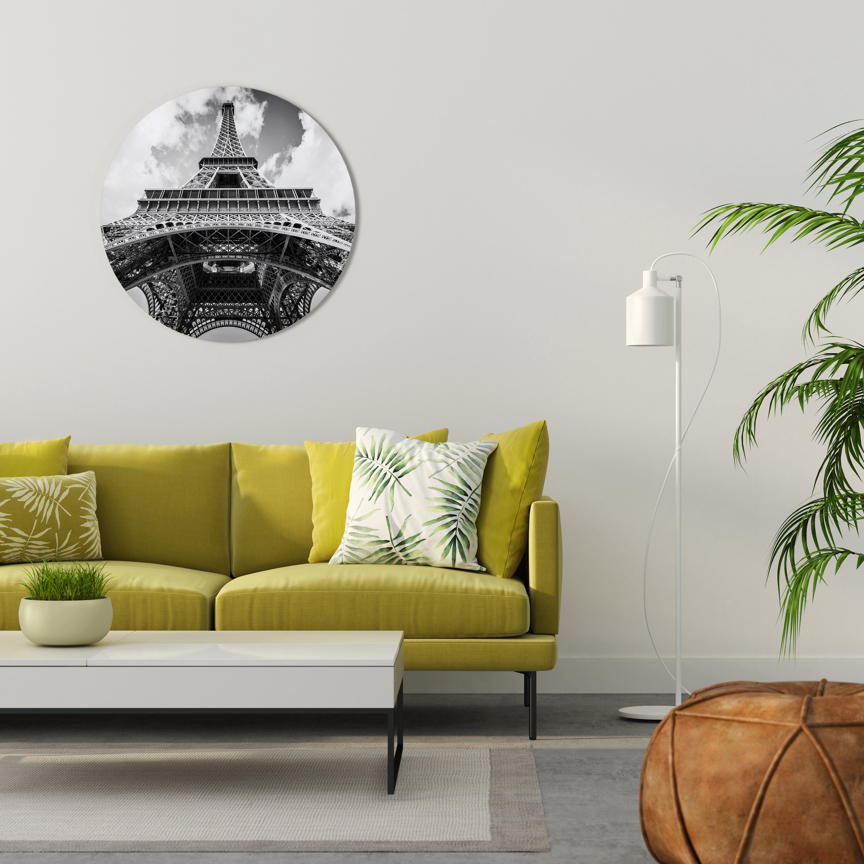 TIMELESS EIFFEL PERSPECTIVE Round Wall Art