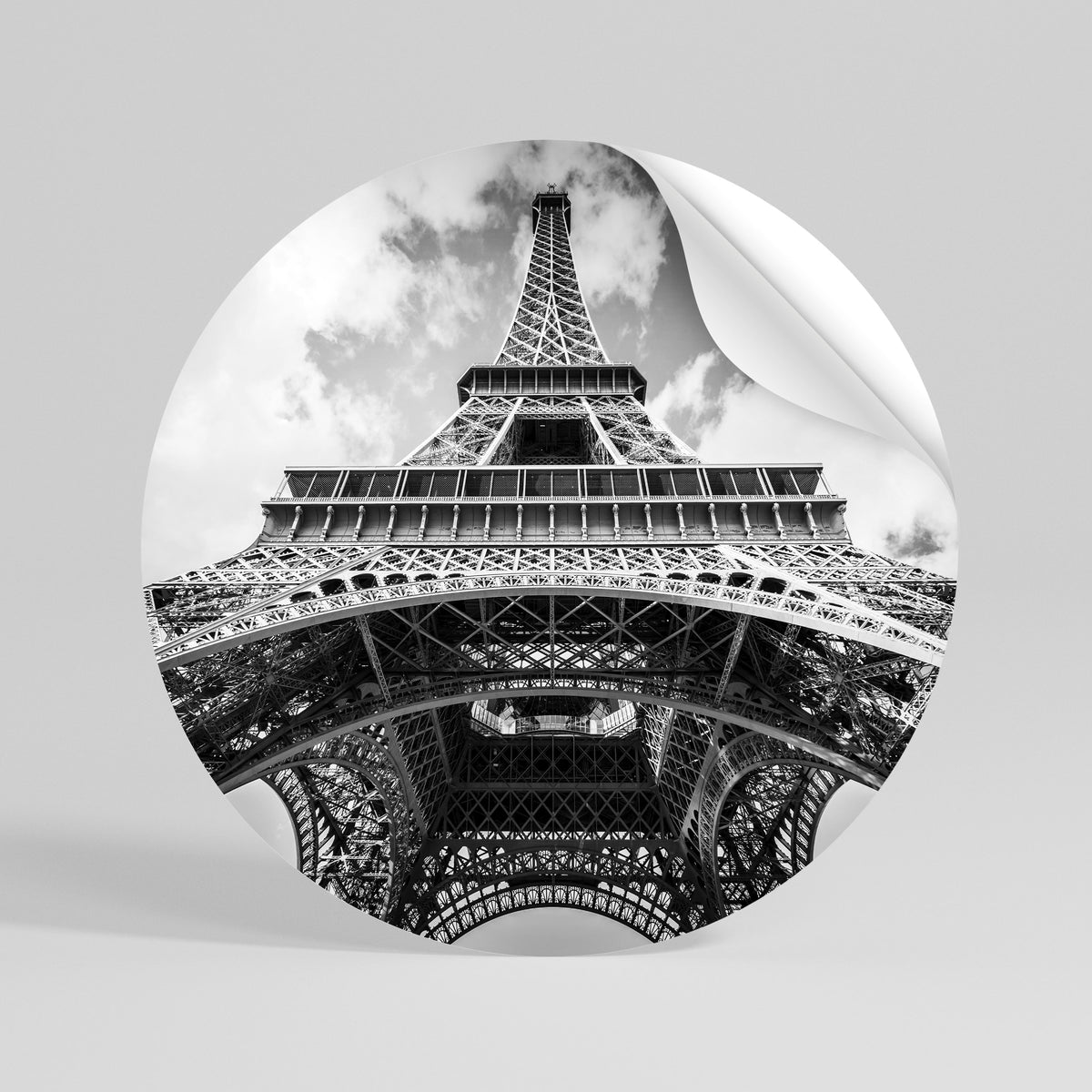 TIMELESS EIFFEL PERSPECTIVE Vinilo adhesivo redondo