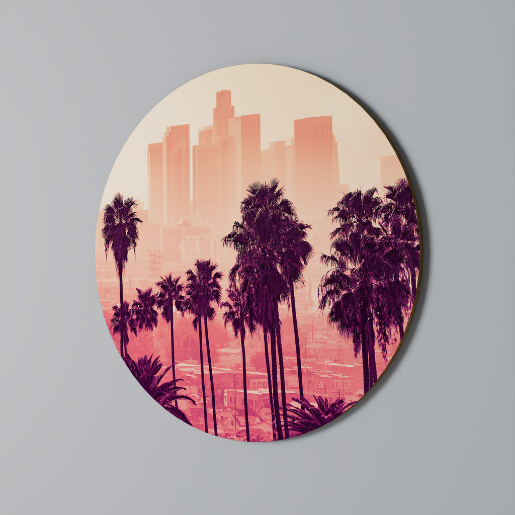 PALM SHADE DREAMSCAPE Round Wall Art