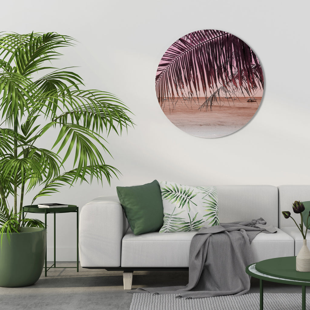 TROPICAL WHISPERS Round Wall Art