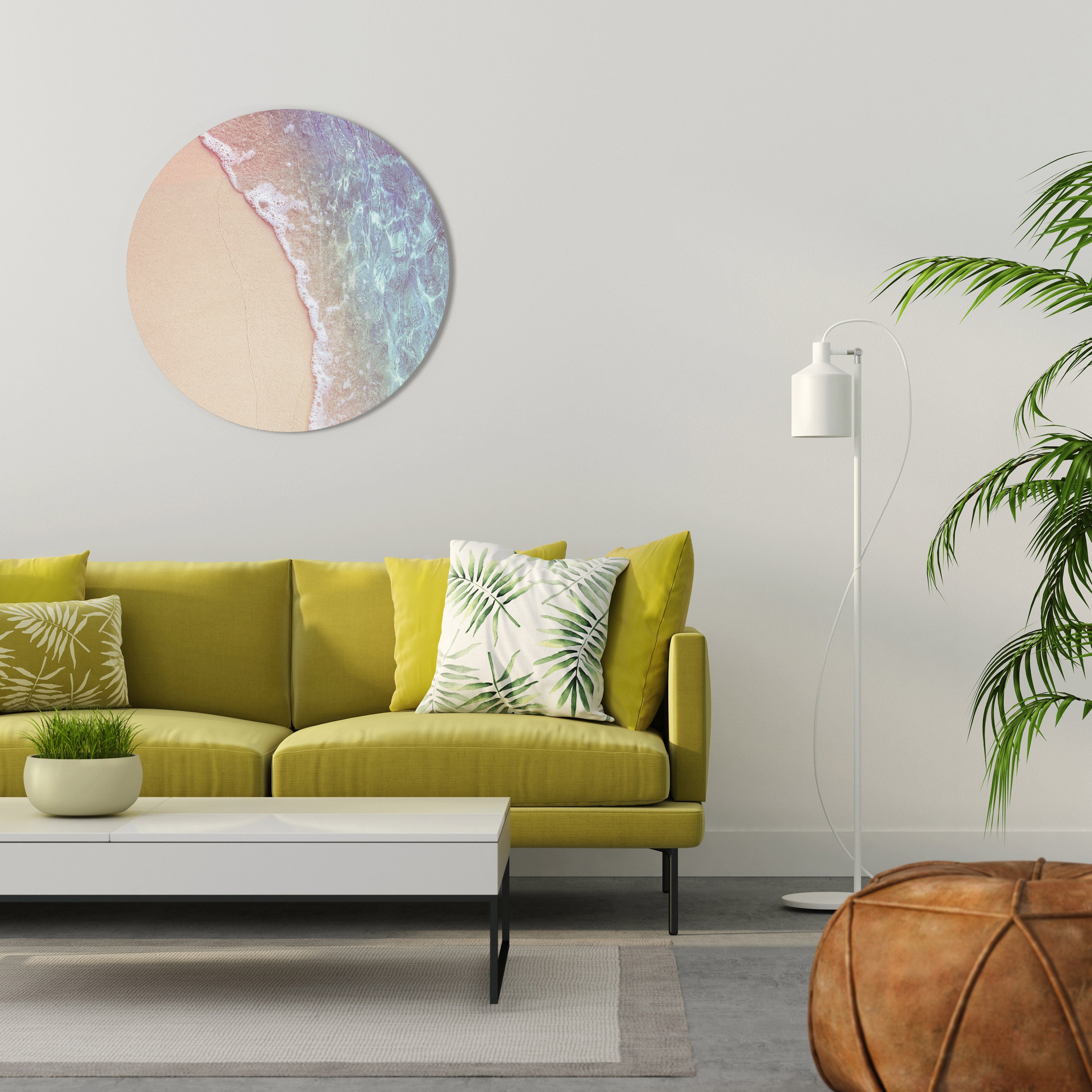 DREAMY SANDSCAPE HUES Round Wall Art