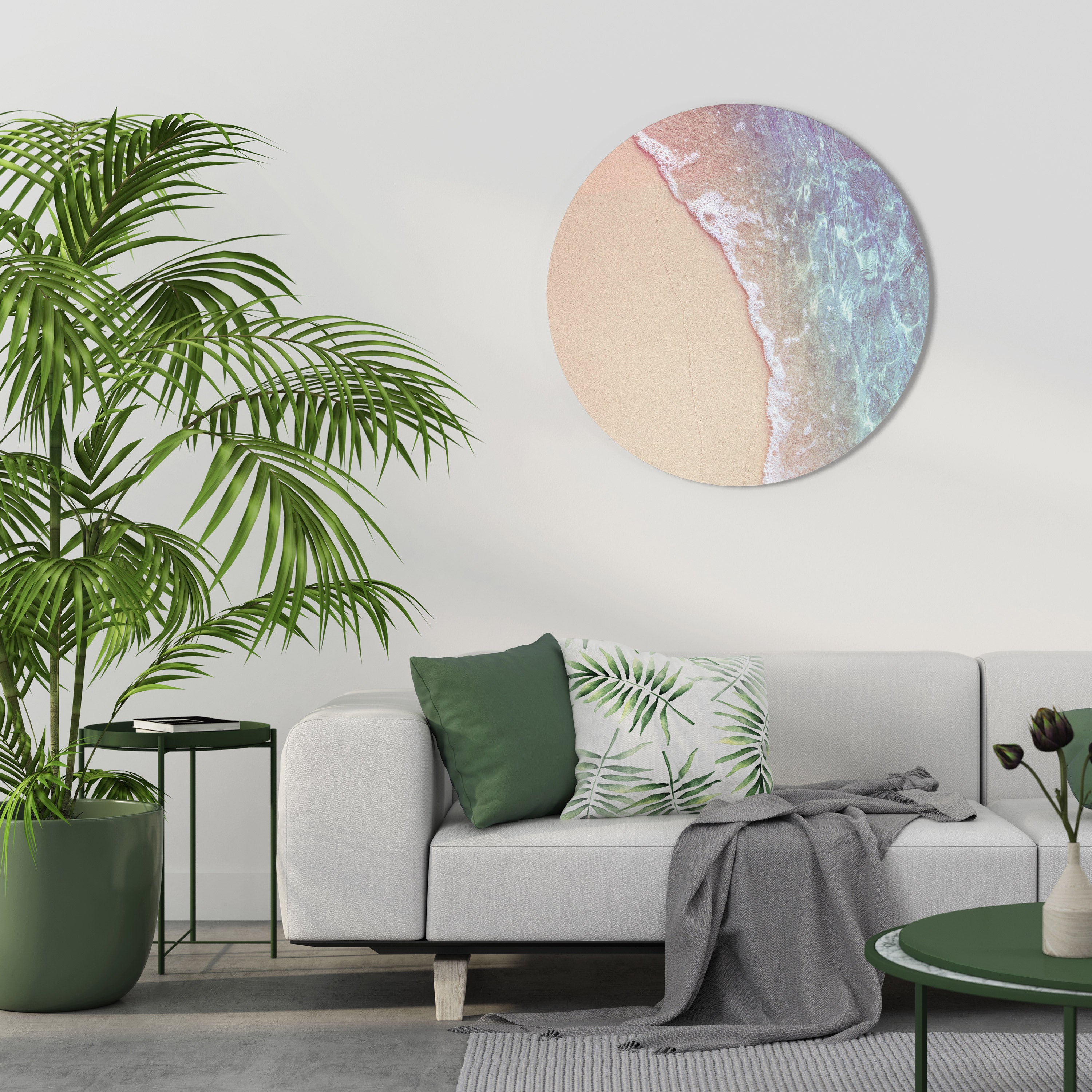 DREAMY SANDSCAPE HUES Round Wall Art