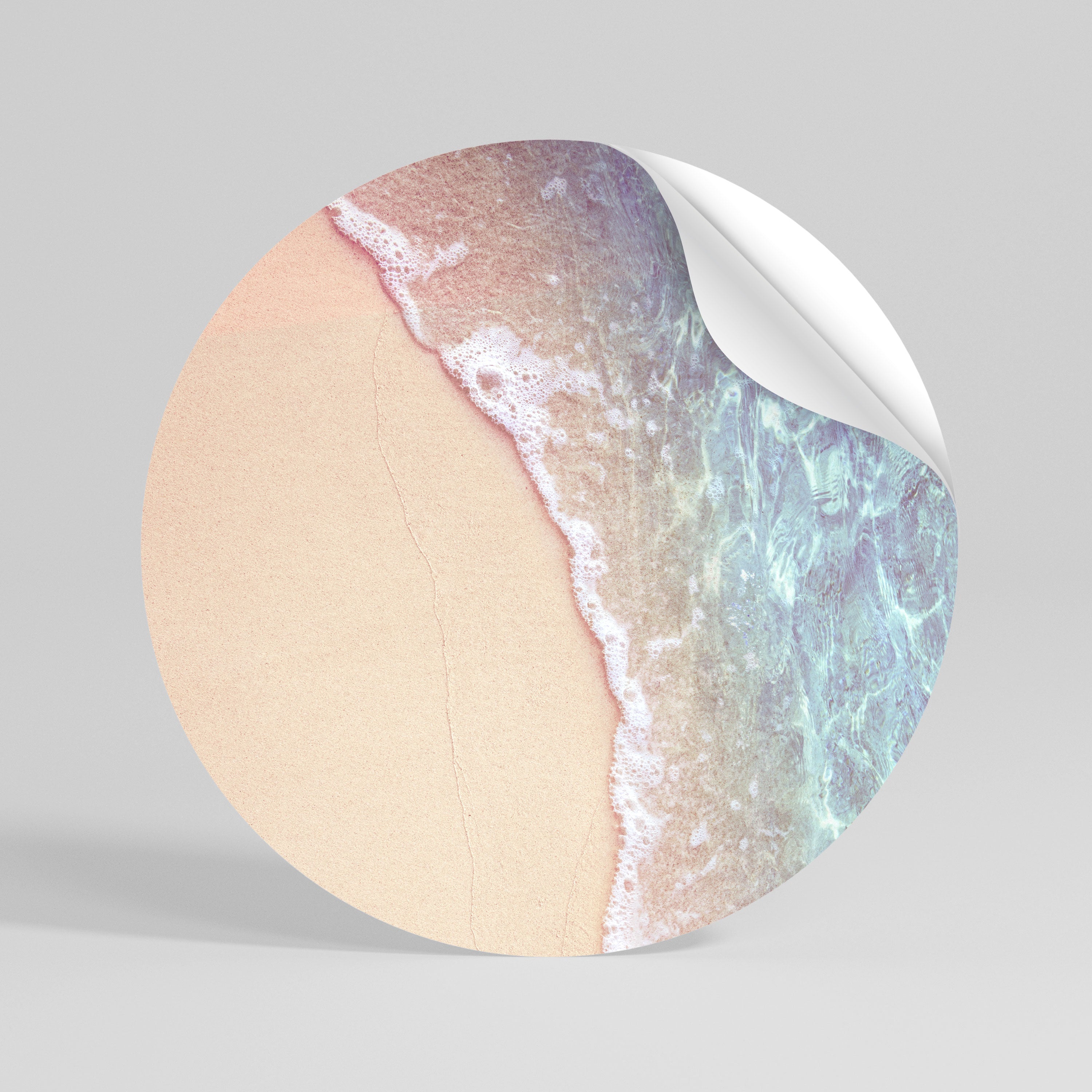 DREAMY SANDSCAPE HUES Peel and Stick Round Sticker